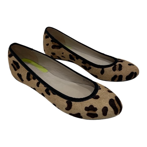 Boden Leopard Calf Hair Round Toe Ballet Flats Size 38 US 7 - Picture 3 of 11